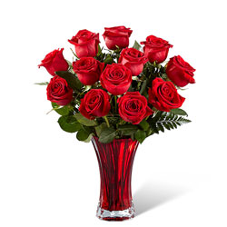 The In Love with Red Roses Bouquet from Clifford's where roses are our specialty